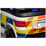 Elektrické autíčko - policajné SUV - nelakované - biele